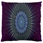 Peaceful Flower Formation Sparkling Space Large Flano Cushion Case (One Side) Front