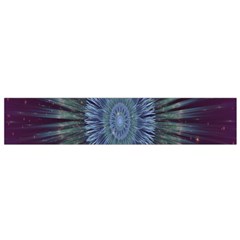 Peaceful Flower Formation Sparkling Space Flano Scarf (small)