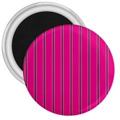 Pink Line Vertical Purple Yellow Fushia 3  Magnets