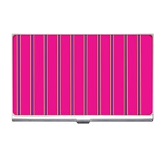 Pink Line Vertical Purple Yellow Fushia Business Card Holders by Mariart