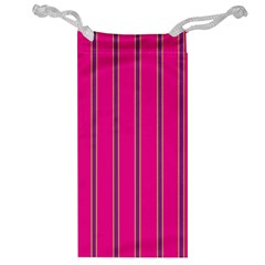 Pink Line Vertical Purple Yellow Fushia Jewelry Bag