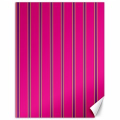 Pink Line Vertical Purple Yellow Fushia Canvas 12  X 16  