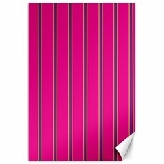 Pink Line Vertical Purple Yellow Fushia Canvas 20  X 30  