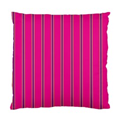 Pink Line Vertical Purple Yellow Fushia Standard Cushion Case (two Sides)