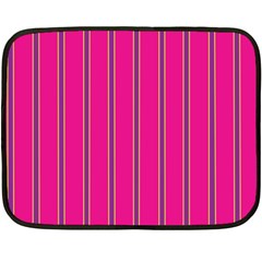 Pink Line Vertical Purple Yellow Fushia Fleece Blanket (mini) by Mariart