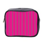 Pink Line Vertical Purple Yellow Fushia Mini Toiletries Bag 2-Side Front