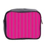 Pink Line Vertical Purple Yellow Fushia Mini Toiletries Bag 2-Side Back