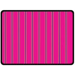 Pink Line Vertical Purple Yellow Fushia Fleece Blanket (large) 