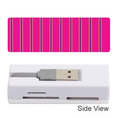 Pink Line Vertical Purple Yellow Fushia Memory Card Reader (stick) 