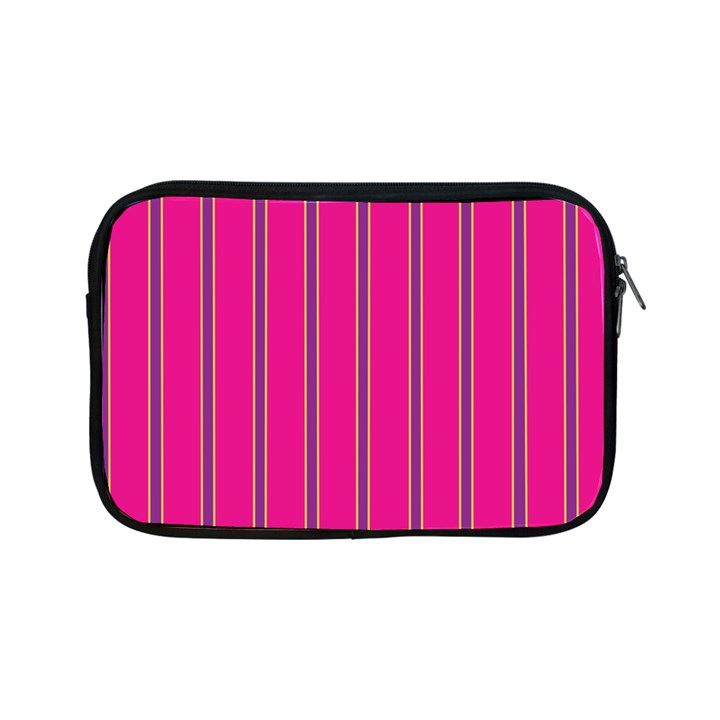 Pink Line Vertical Purple Yellow Fushia Apple iPad Mini Zipper Cases