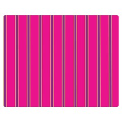 Pink Line Vertical Purple Yellow Fushia Double Sided Flano Blanket (medium)  by Mariart