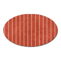 Line Vertical Orange Oval Magnet