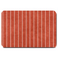 Line Vertical Orange Large Doormat 