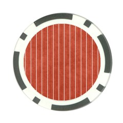 Line Vertical Orange Poker Chip Card Guard by Mariart