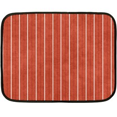 Line Vertical Orange Fleece Blanket (mini)