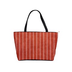 Line Vertical Orange Shoulder Handbags