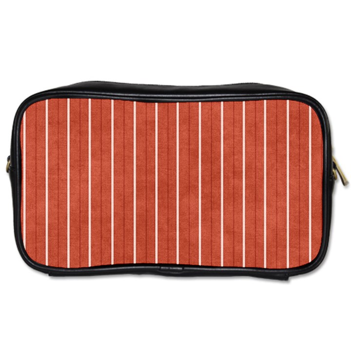 Line Vertical Orange Toiletries Bags