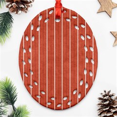 Line Vertical Orange Ornament (oval Filigree) by Mariart