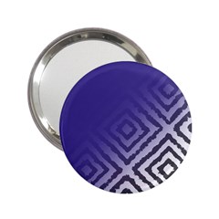 Plaid Blue White 2 25  Handbag Mirrors