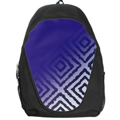 Plaid Blue White Backpack Bag by Mariart