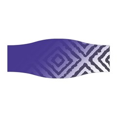 Plaid Blue White Stretchable Headband