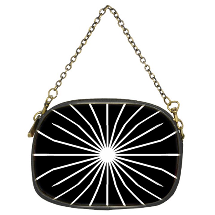 Ray White Black Line Space Chain Purses (Two Sides) 