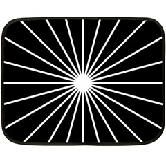 Ray White Black Line Space Fleece Blanket (mini) by Mariart