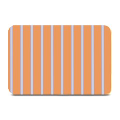 Rayures Bleu Orange Plate Mats by Mariart