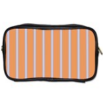 Rayures Bleu Orange Toiletries Bags 2-Side Front