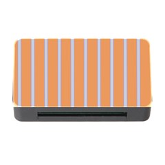 Rayures Bleu Orange Memory Card Reader With Cf