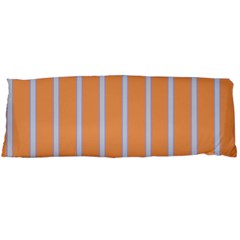 Rayures Bleu Orange Body Pillow Case (dakimakura)