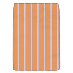 Rayures Bleu Orange Flap Covers (l)  by Mariart