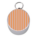 Rayures Bleu Orange Mini Silver Compasses Front