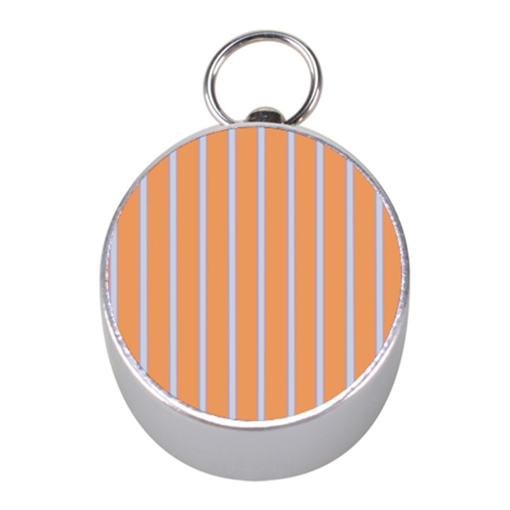 Rayures Bleu Orange Mini Silver Compasses