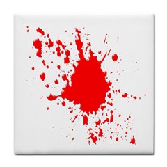 Red Blood Splatter Tile Coasters