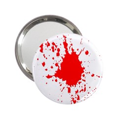 Red Blood Splatter 2 25  Handbag Mirrors by Mariart