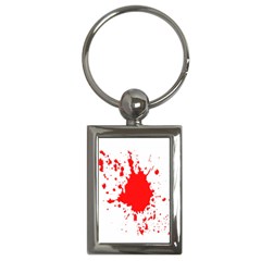 Red Blood Splatter Key Chains (rectangle) 