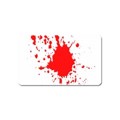 Red Blood Splatter Magnet (name Card) by Mariart