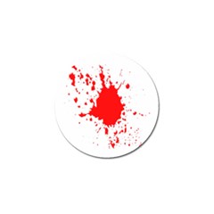 Red Blood Splatter Golf Ball Marker by Mariart