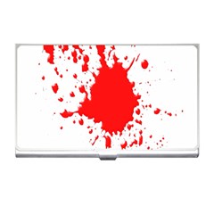 Red Blood Splatter Business Card Holders