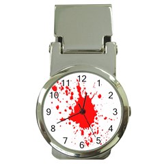 Red Blood Splatter Money Clip Watches