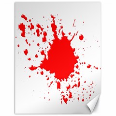 Red Blood Splatter Canvas 18  X 24  