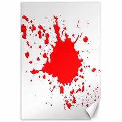 Red Blood Splatter Canvas 20  X 30  