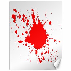 Red Blood Splatter Canvas 36  X 48  