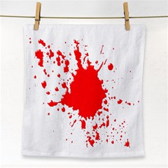 Red Blood Splatter Face Towel