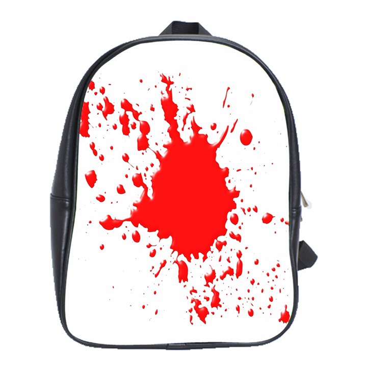 Red Blood Splatter School Bag (Large)