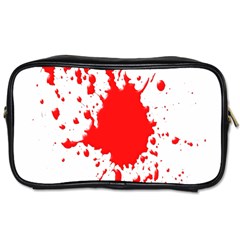 Red Blood Splatter Toiletries Bags 2-side