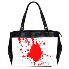 Red Blood Splatter Office Handbags (2 Sides) 