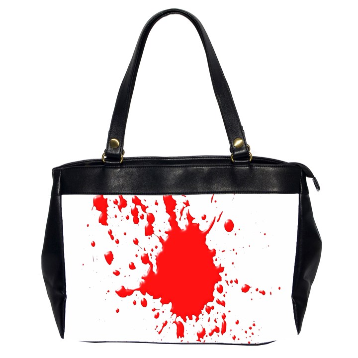 Red Blood Splatter Office Handbags (2 Sides) 