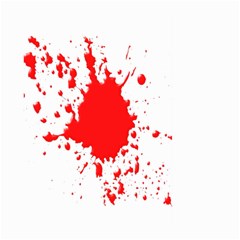 Red Blood Splatter Large Garden Flag (two Sides)